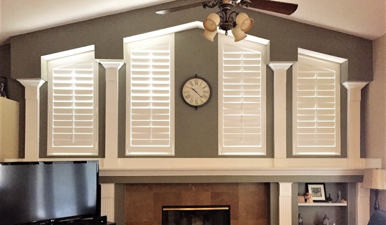 Polywood Shutters in Family Room in Boise